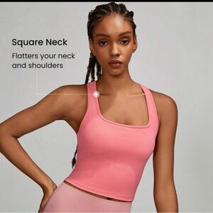 GLOWMODE feather fit ribbed cropped racer back cut out sports bra/top